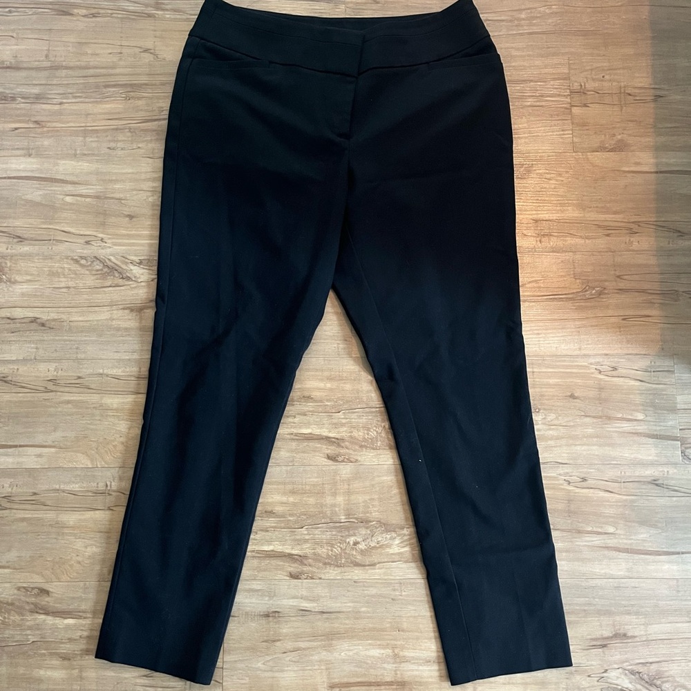 Ann Taylor LOFT Black Julie Skinny Leg Casual Dress Pants Size 10